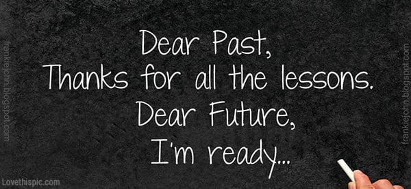 Dear Past, Dear Future message