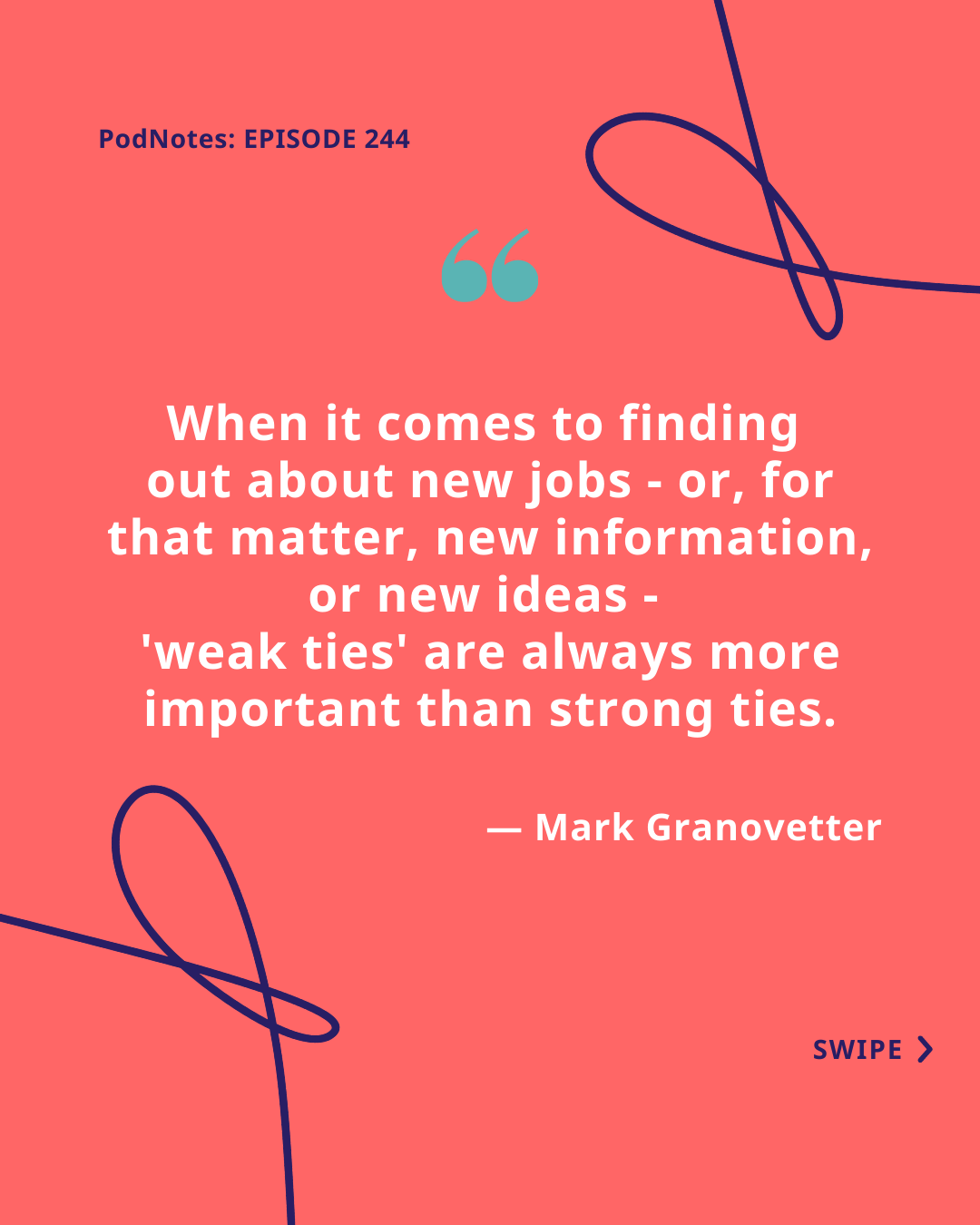 Networking opportunities from weak ties
