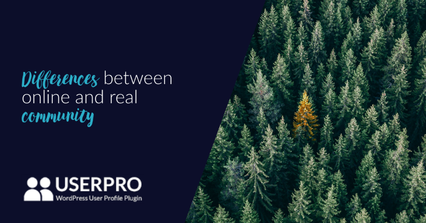 Digital vs Real Community Infographic