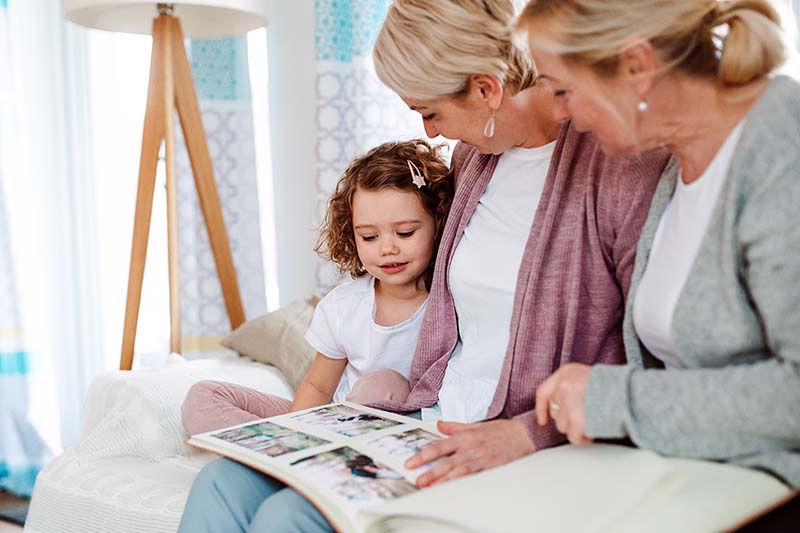 Doctor reviewing mental health family history